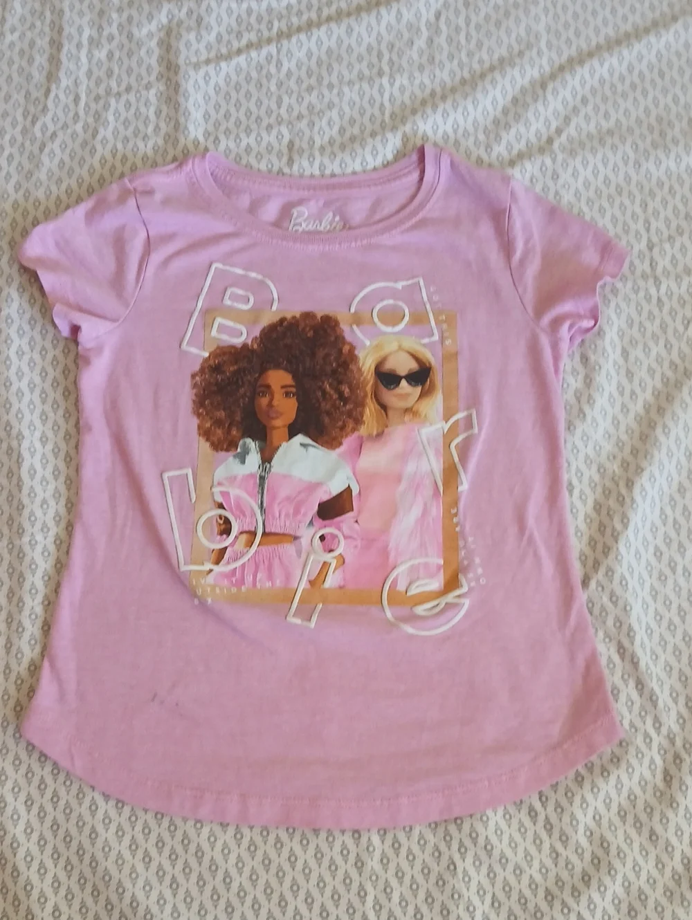 Barbie Girls' Pink Graphic Tee